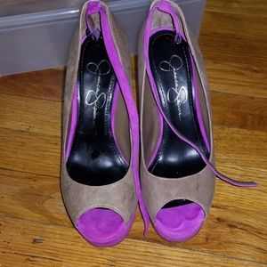 Jessica Simpson Peep Toe Wedges